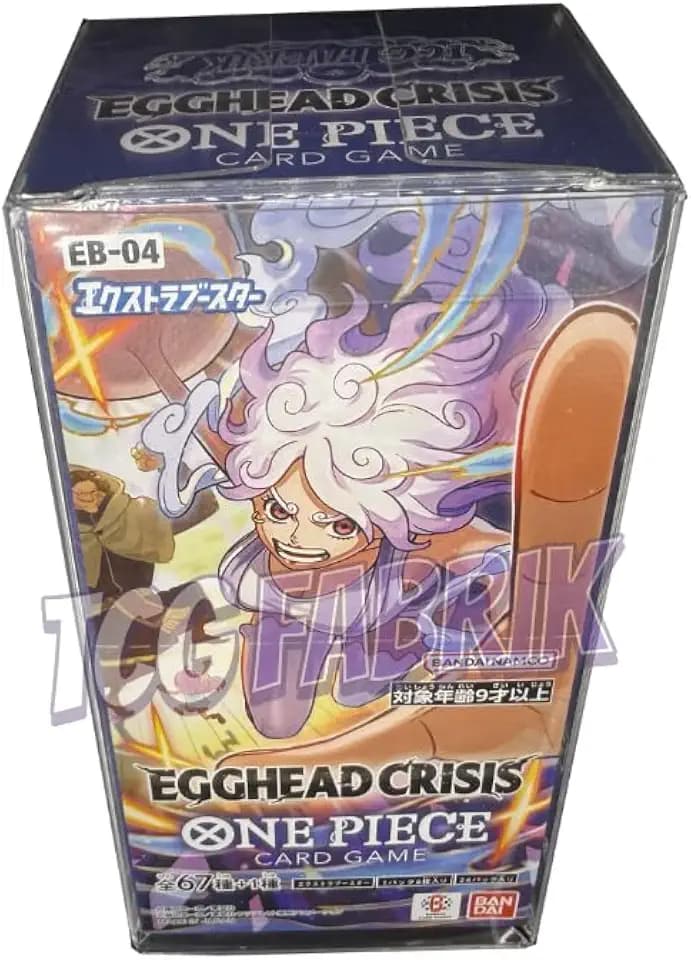 One Piece Original Japanese Sealed Booster Box OP TCG (EB04 Booster Box Egghead Crisis Extra Booster Box Display Factory Sealed for EB04 One Piece TCG Japanese (24 Packs))