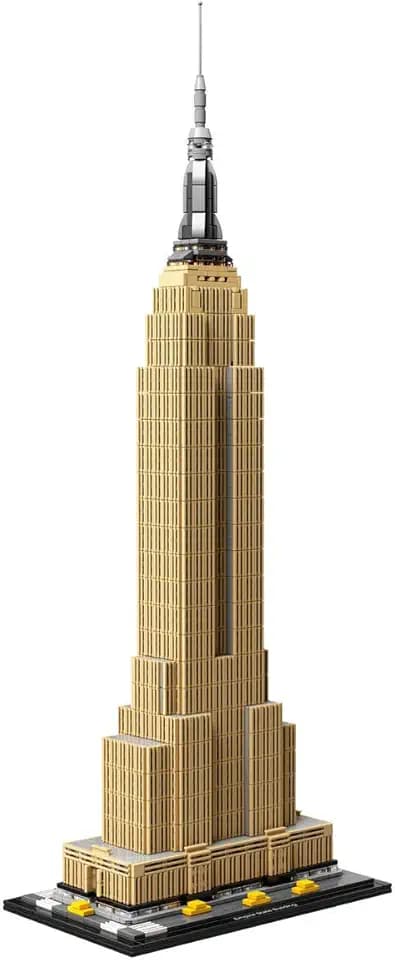 LEGO Architecture Empire State Building 21046 New York City Skyline Architecture Model Kit for Adults and Kids, Build It Yourself Model Skyscraper (1767 Pieces)