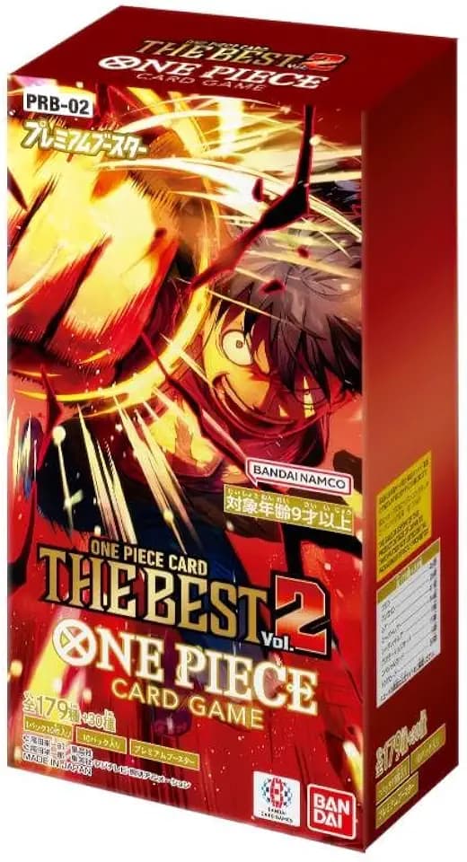 One Piece Card Game The Best Vol.2 (PRB-02) Booster Box Japanese - 10 Packs