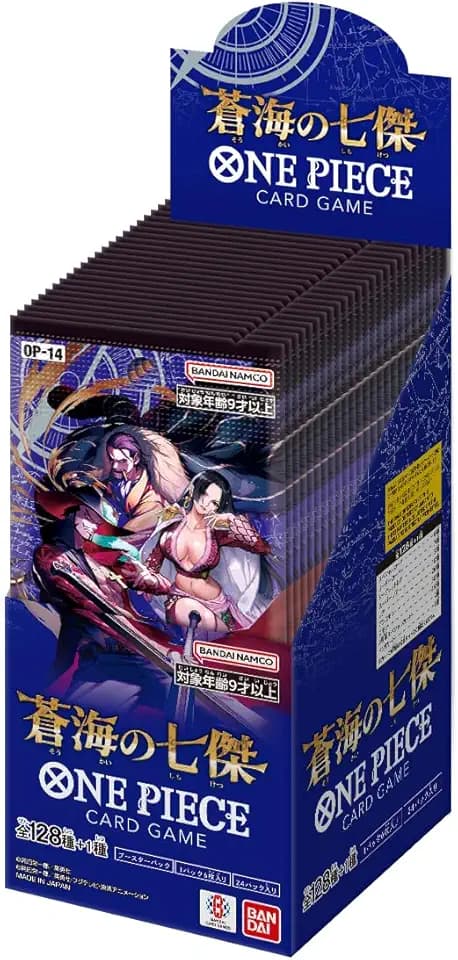 BANDAI One Piece Card Game The Seven Heroes of The Blue Sea Booster Box (OP-14) (Japanese) - 24 Packs