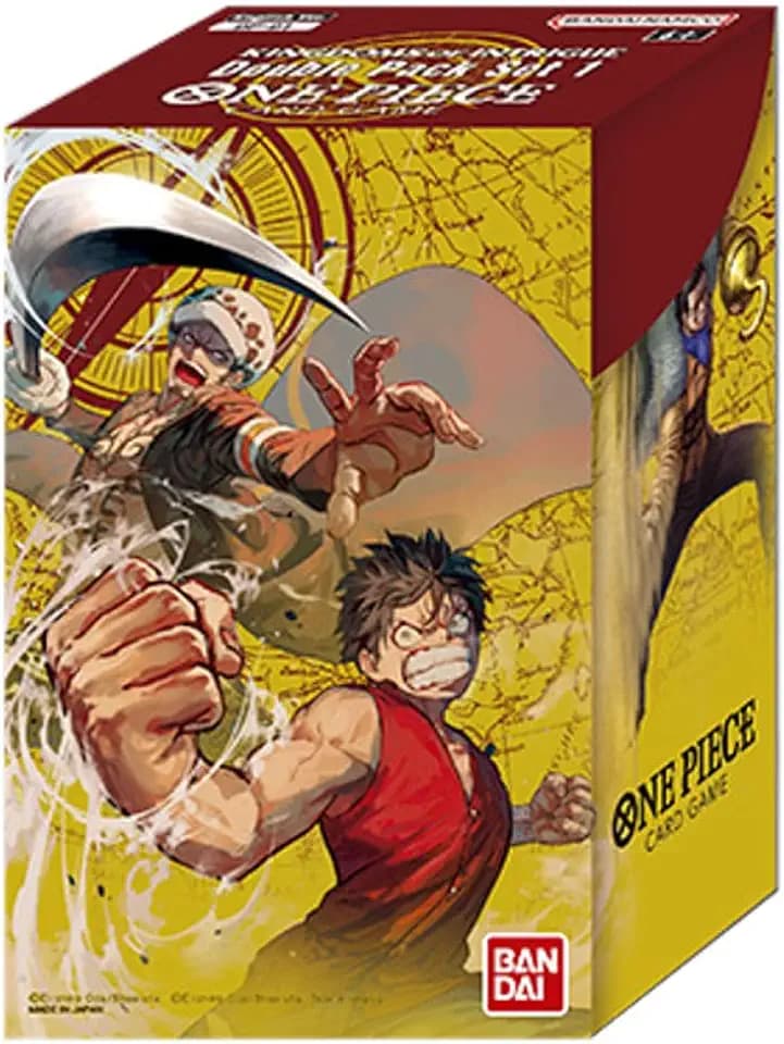BANDAI NAMCO Entertainment Bandai | One Piece Card Game: Booster Pack - Double Pack Set Vol.1 (DP-01) | Trading Card Game | Ages 6+ | 2 Players | 20-30 Minutes Playing Time