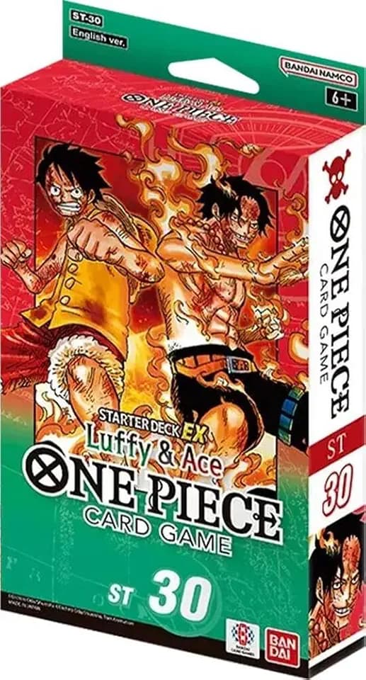 GTS Distribution One Piece TCG: Ace & Luffy Starter Deck Display (ST-30, 6CT) by BANDAI JAPAN
