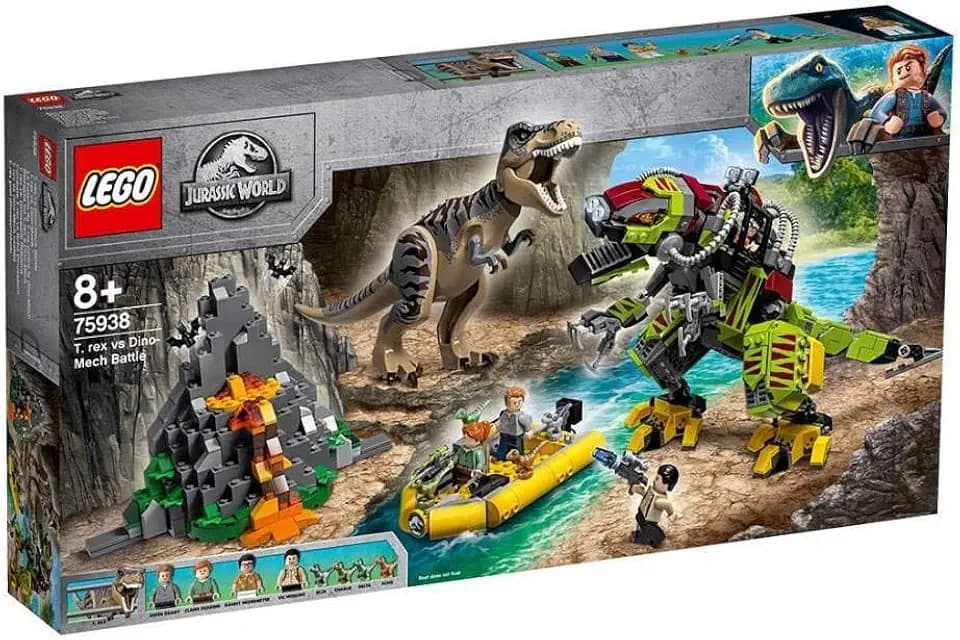 LEGO Jurassic World T. rex vs Dino Mech Battle 75938 (716 Pieces)