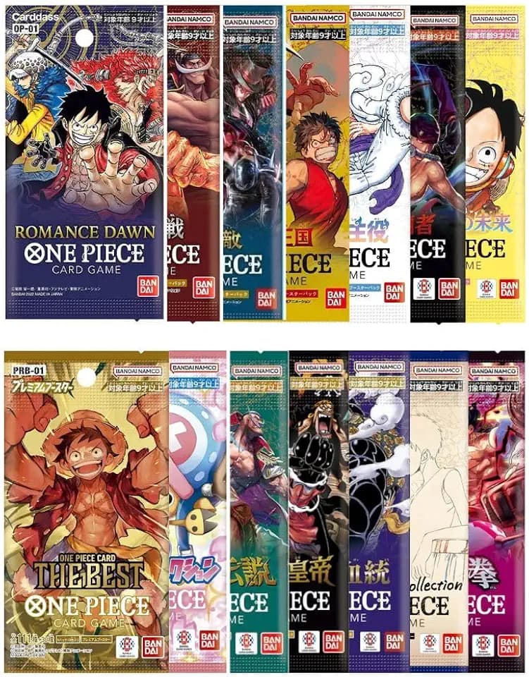One Piece Cards Pack Bundle: Ideal for One Piece Trading Cards Enthusiasts, Anime Fans, Card Collectors, Comprehensive One Piece Card Collection by TraderzTCG (6 Pack Bundle)