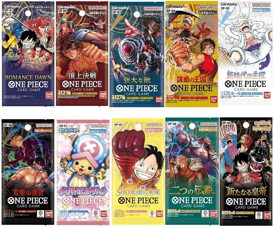 One Piece Cards Pack Bundle: Ideal for One Piece TCG Enthusiasts, Anime Fans, Card Collectors, Comprehensive One Piece Card Collection by TraderzTCG (10 Pack Bundle)