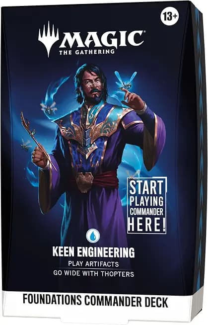 Magic: The Gathering Foundations Commander Deck - Keen Engineering | 100-Card Deck + Accessories