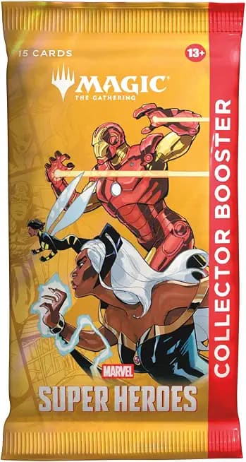 Magic: The Gathering | Marvel Super Heroes Collector Booster | 1 Pack of 15 Cards | Collectible Trading Card Game