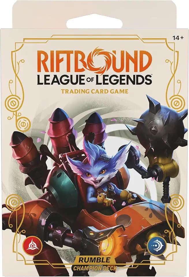 Riftbound: League of Legends TCG Spiritforged - Champion Deck: Rumble - Ready-to-Play Character, Trading Card Game, Deck-Building, Units & Spells