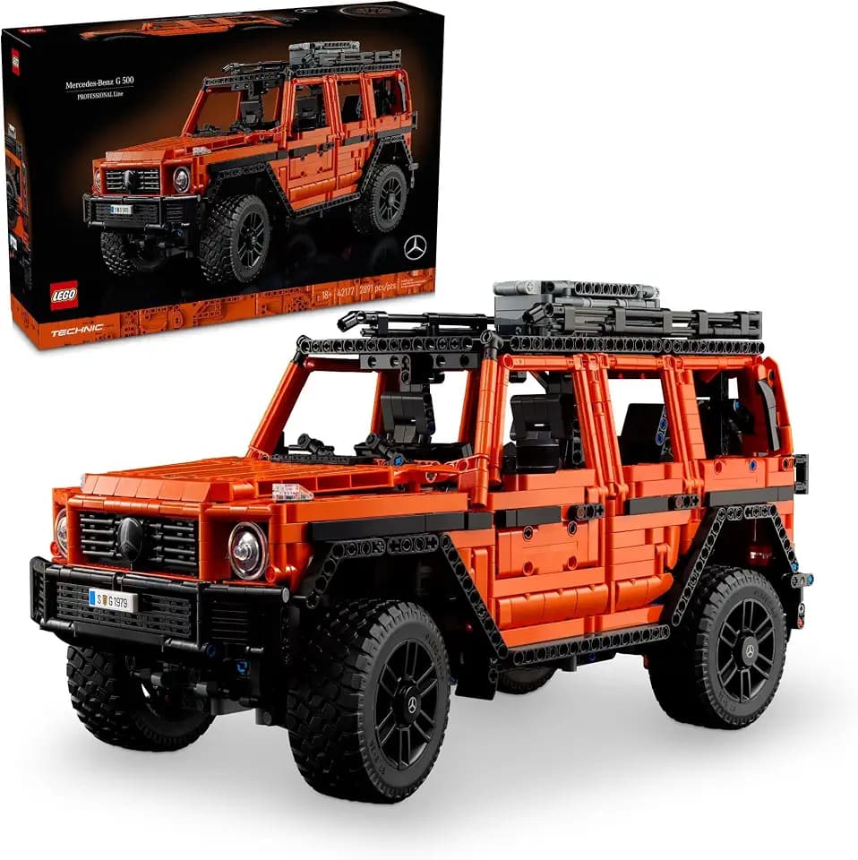 LEGO Technic Mercedes-Benz G 500 Professional Line Model Car Kits - Building Set of Mercedes G-Wagon for Adults, Ages 18+ - Gift for Birthdays with Realistic Details - 42177