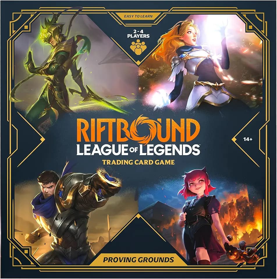 Riftbound: League of Legends - Proving Grounds - Trading Card Game, Deck-Building Battle, 4 Champion Boards & Starter Decks, Ages 14+, 2-4 Players