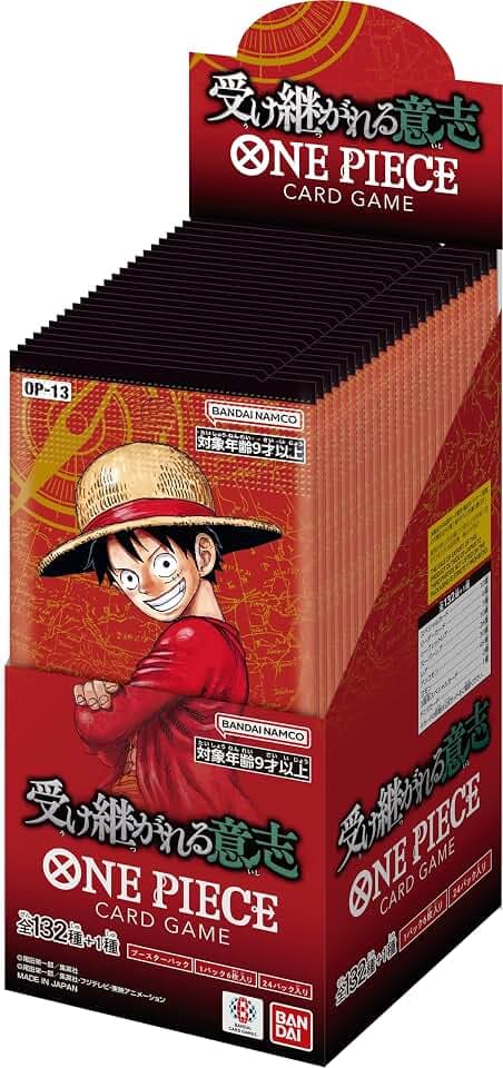 BANDAI ONE Piece Card Game Inherited Will (OP-13) (Box) Pack of 24