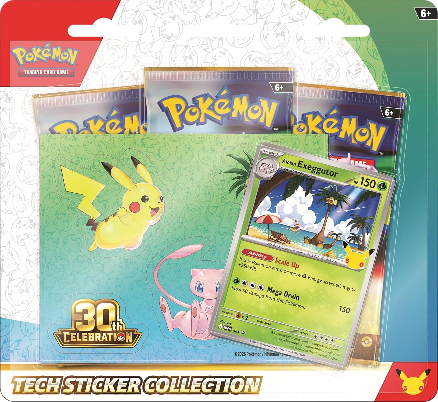 Pokémon TCG: 30th Celebration Tech Sticker Collection