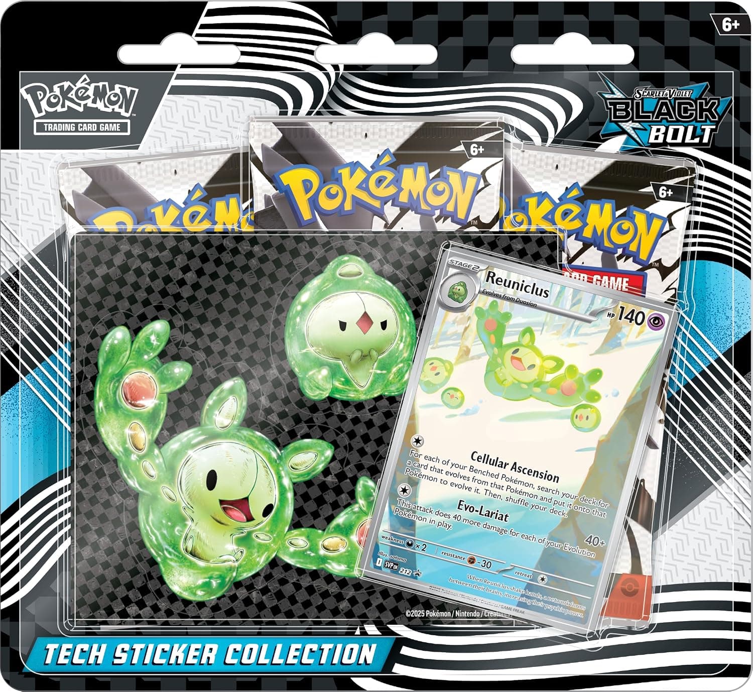 Pokemon TCG Scarlet & Violet 10.5 Black Bolt Tech Sticker Blister