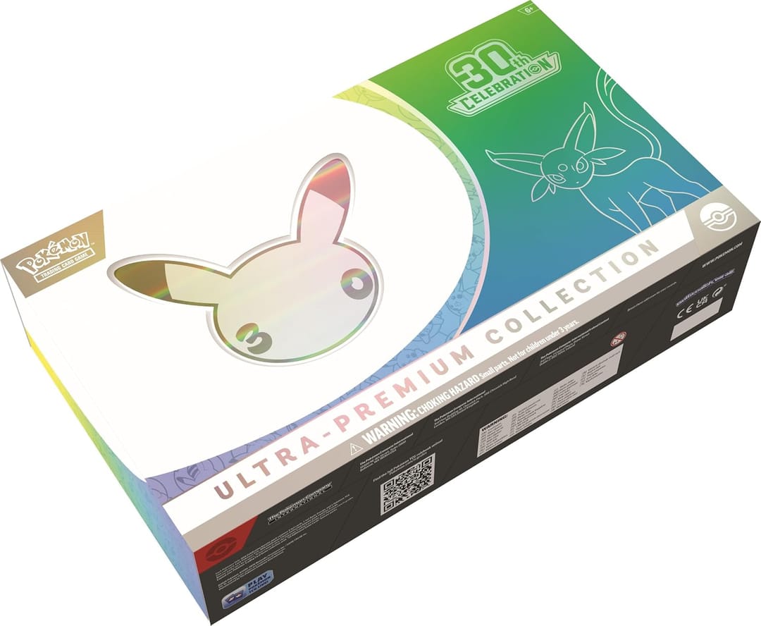 Ultra-Premium Collection של סט 30 שנה לפוקימון עם חבילות Classic Collection
